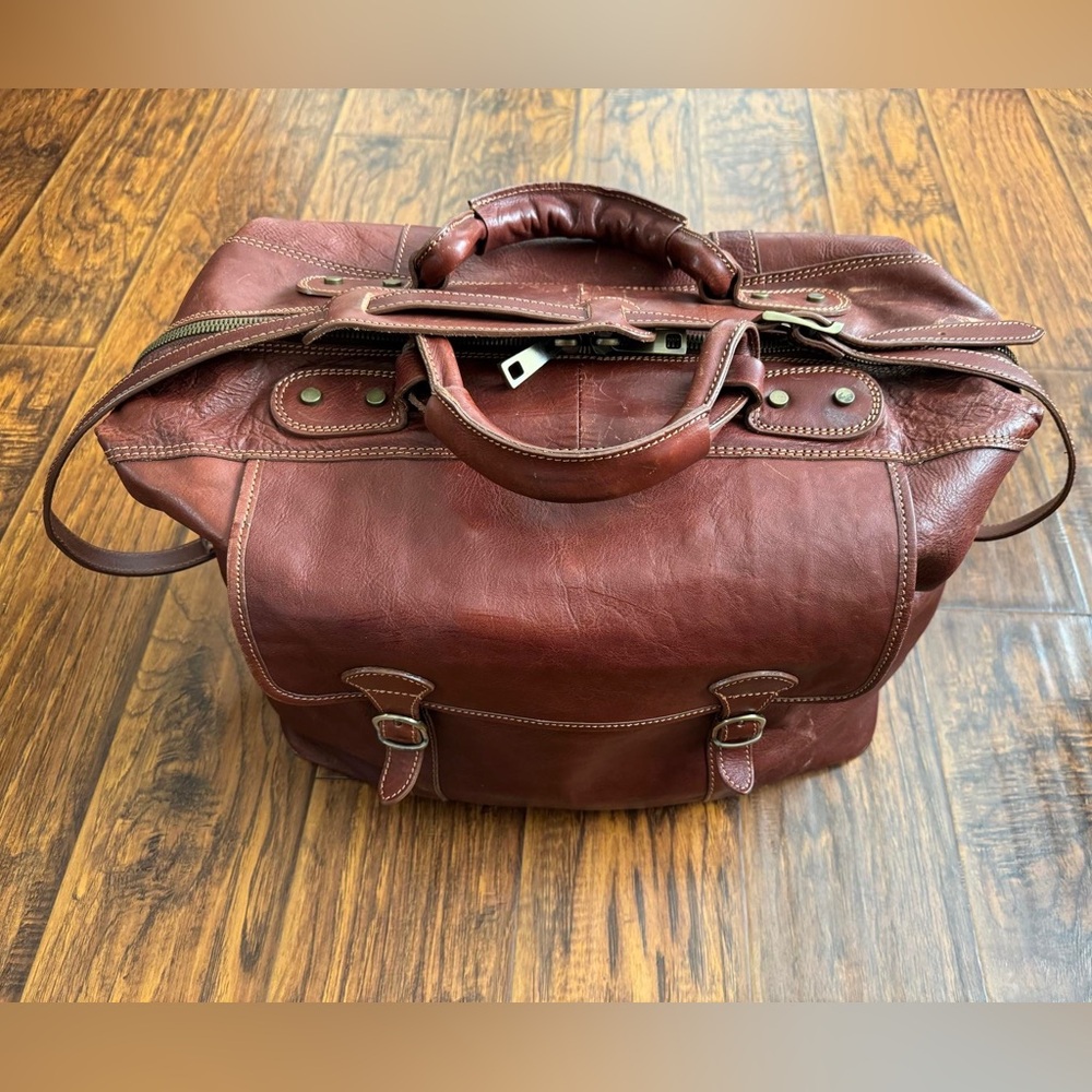 Floto Leather Duffle Bag